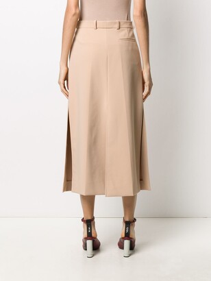 Nina Ricci Pleated Midi Skirt