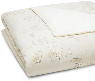 Coyuchi Botanical Linen and Organic Cotton Duvet Cover, Full/Queen