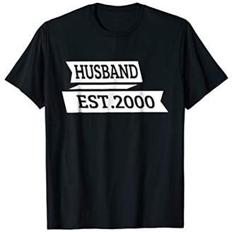 Husband Since 2000 - Wedding Anniversary T-Shirt From Wife