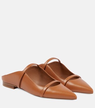 Malone Souliers Maureen leather ballet flats - ShopStyle