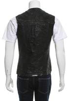 Thumbnail for your product : Chrome Hearts Distressed Leather Vest