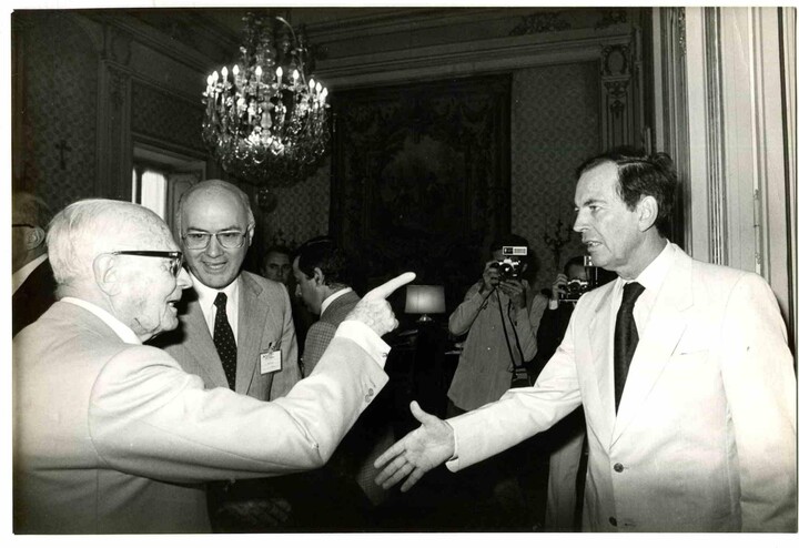 1stDibs Unknown, Prof. Christiaan Barnard and President Sandro Pertini - Vintage Photo - 1970s, 1970s