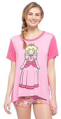 Nintendo Womens Princess Peach Pajama Set