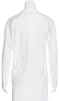 Thumbnail for your product : Piazza Sempione V-Neck Long Sleeve Top