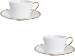 Twig New York Golden Edge Cups and Saucers