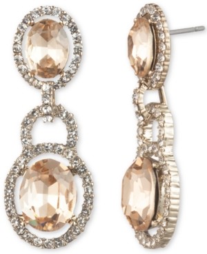 Givenchy Stone & Crystal Halo Double Drop Earrings - ShopStyle