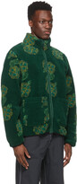 Thumbnail for your product : Stussy Green Sherpa Mock Neck Jacket