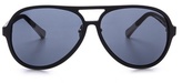 Thumbnail for your product : Kris Van Assche Linda Farrow for Rubberized Black Aviator Sunglasses