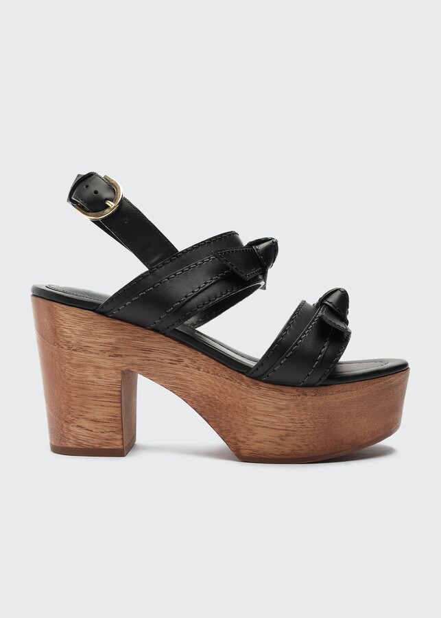 Alexandre Birman Clarita Knotted Bow Platform Clog Sandals ShopStyle