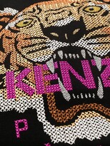 Thumbnail for your product : Kenzo Tiger-jacquard hooded dress
