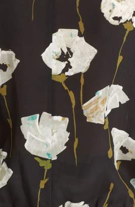 Lafayette 148 New York Evie Floral Print Silk Blouse
