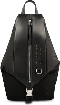 Loewe Luxury Anton Sling in supple smooth calf and jacquard - ShopStyle  Backpacks