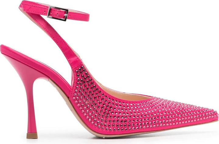 Liu Jo Embellished Pointed-Toe Pumps