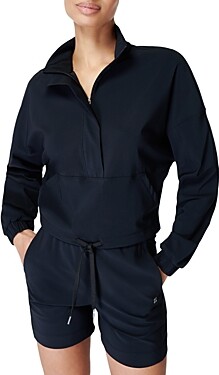 Black Half Zipper Sweatshirt