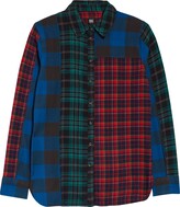 Thumbnail for your product : BDG Nicole Splice Check Button-Up Shirt