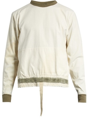 Longjourney Nash back-zip cotton-canvas sweatshirt