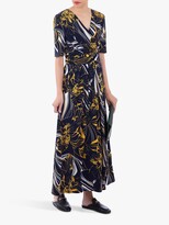 Thumbnail for your product : Jolie Moi Half Sleeve Wrap Front Maxi Dress, Floral Multi