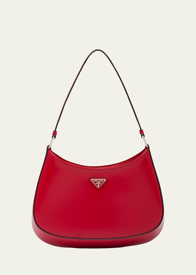 Prada Cleo Brushed Leather Hobo Bag ShopStyle