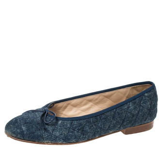 denim ballet pumps