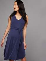 Thumbnail for your product : A Pea in the Pod Tie Front Smocked Maternity Dress