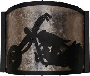 Meyda Lighting 1-Light Motorcycle Flush Mounted Scone