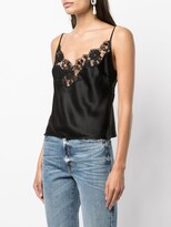 Thumbnail for your product : Kiki de Montparnasse Orchid silk camisole top