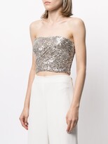 Thumbnail for your product : Semsem Sequin-Embellished Bustier Top