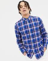 Thumbnail for your product : Penfield Barhead multi flannel check buttondown regular fit shirt in blue