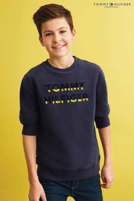 Next Boys Tommy Hilfiger Blue Tommy Graphic Sweatshirt