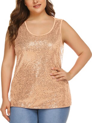 rose gold plus size tops