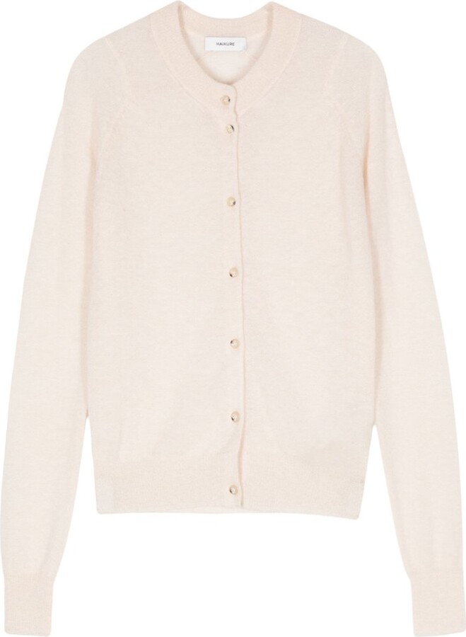 Haikure Button-Up Knit Cardigan