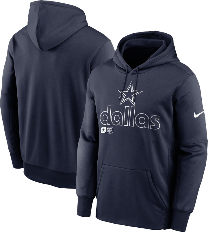 Men's Nike Navy Dallas Cowboys Performance Pullover Hoodie