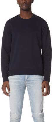 Vince Side Zip Crew Sweatshirt