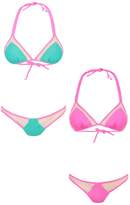 Thumbnail for your product : boohoo Sydney Mesh Insert Reversible Triangle Bikini