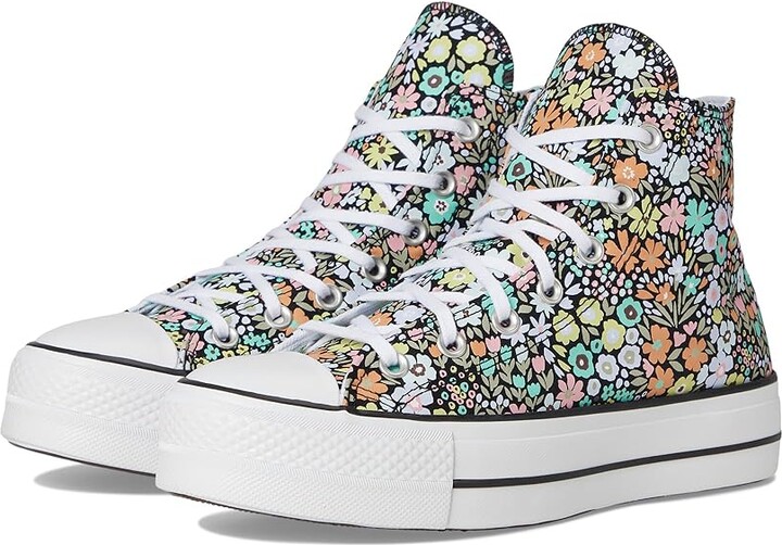 Converse Chuck Taylor All Star High-Top Platform Sneaker Women's Shoes Black/White/Pale Surplus : 11 B - Medium, Canvas
