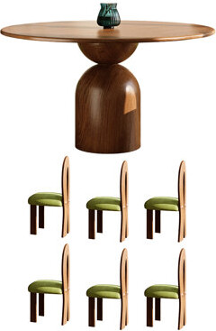 Sleek Surface Designs Medieval style solid wood round table