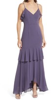 Thumbnail for your product : Lulus Cherish the Moment Ruffle High-Low Gown