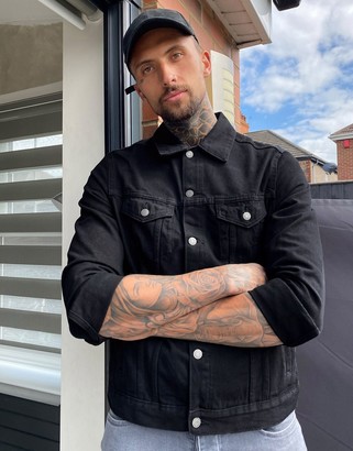 bershka denim jacket mens