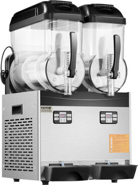 VEVOR 12Lx2 Tank Commercial Slushy Machine Margarita Smoothie Frozen Drink Maker