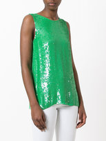 Thumbnail for your product : P.A.R.O.S.H. sequin tank top