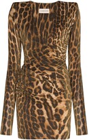 Thumbnail for your product : Alexandre Vauthier Leopard Print Bodycon Mini Dress