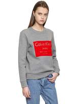 Thumbnail for your product : Calvin Klein Jeans Hansi Flocked Print Cotton Sweatshirt