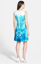 Thumbnail for your product : Elie Tahari 'Melany' Leather Strap Fit & Flare Dress