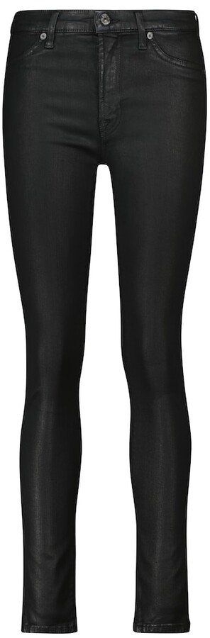 Womens Coated Black Jeans | Shop the 