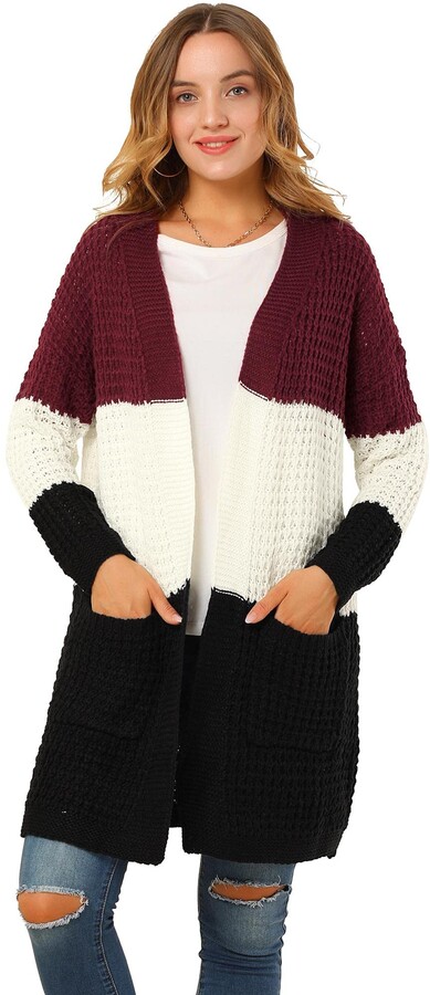 mid length white cardigan