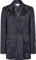 Thumbnail for your product : Reiss Peony Jacket - Jacquard Double-breasted Blazer in Navy