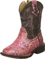 Thumbnail for your product : Roper Toddler Girls Aztec Glitter Square Toe Casual Boots Mid Calf - Brown