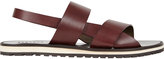 Thumbnail for your product : Sartore Asymmetrical-Strap Slingback Flat Sandals