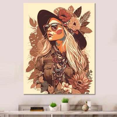 Huddleson Portrait Of A Bohemian Woman VIII On Canvas Print