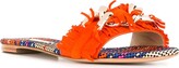 Thumbnail for your product : Casadei Fringed Strap Daytime Sandals